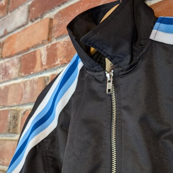 Noon Goons Black/ Blue Stripes Bomber Varsity Rave Jacket Unisex Size Small - Picture 8 of 9